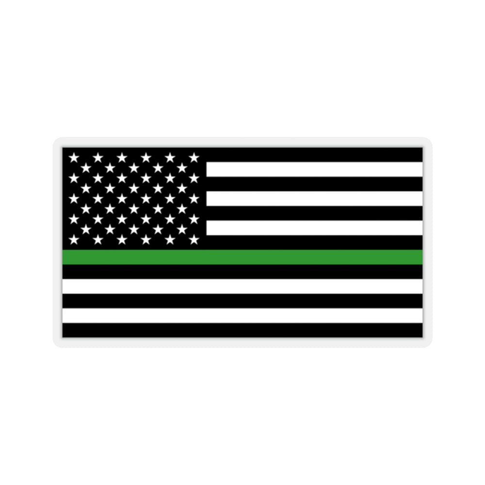 Thin Green Line Flag Stickers