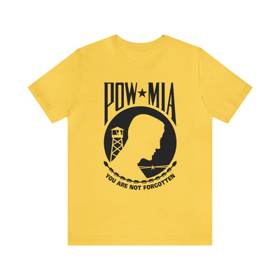 POW-MIA T Shirt: Bella + Canvas 3001