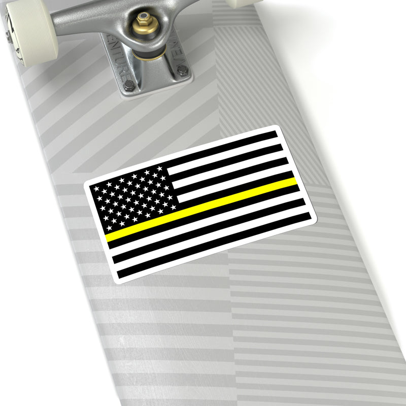 Thin Yellow Line Flag Sticker