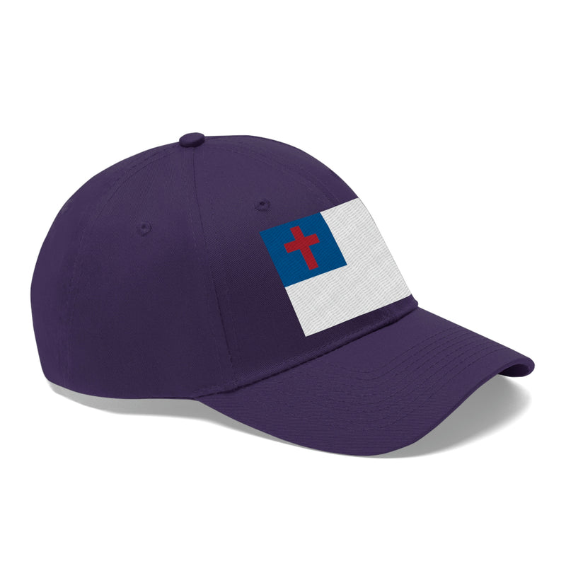 Christian Flag Unisex Baseball Hat (Embroidered Flag)