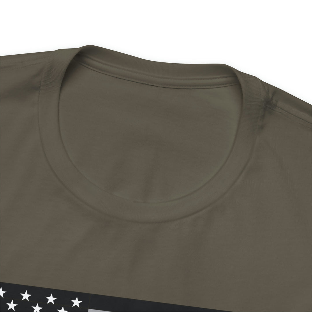 Thin Line USA Flag T Shirt: Bella + Canvas 3001