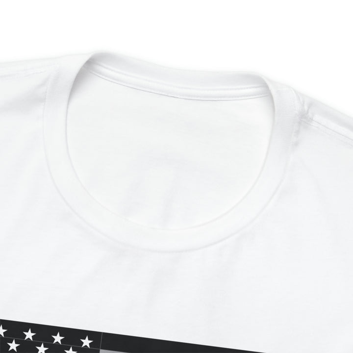 Thin Line USA Flag T Shirt: Bella + Canvas 3001