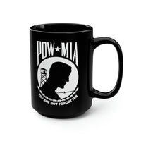 POW-MIA Flag Mug - 15 oz Black Mug