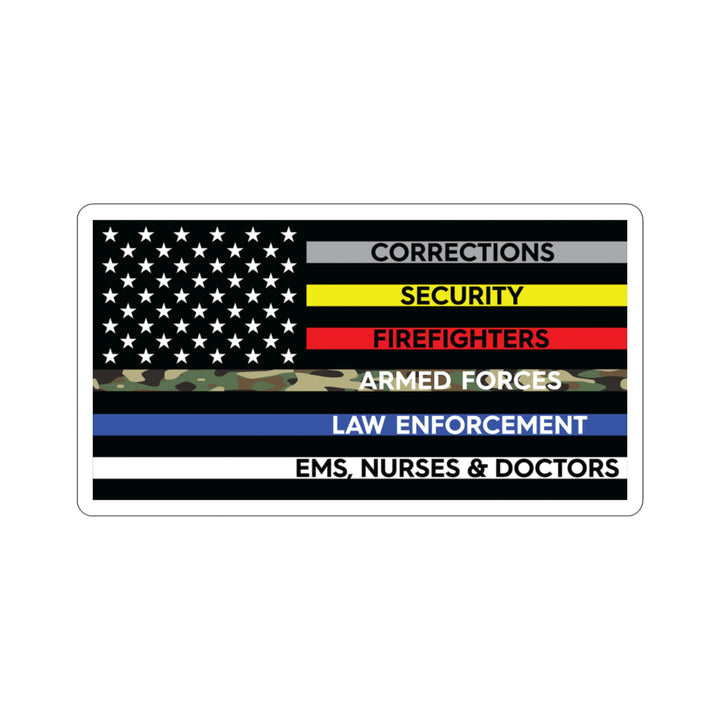 Thin Line USA Flag™ Sticker