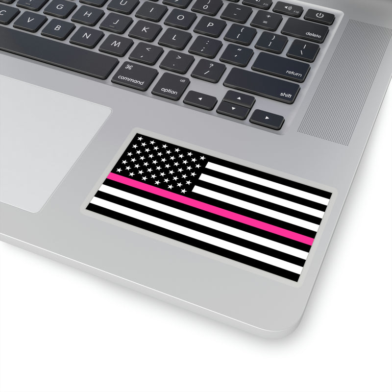 Thin Pink Line Flag Sticker