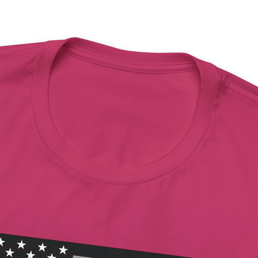 Thin Line USA Flag T Shirt: Bella + Canvas 3001