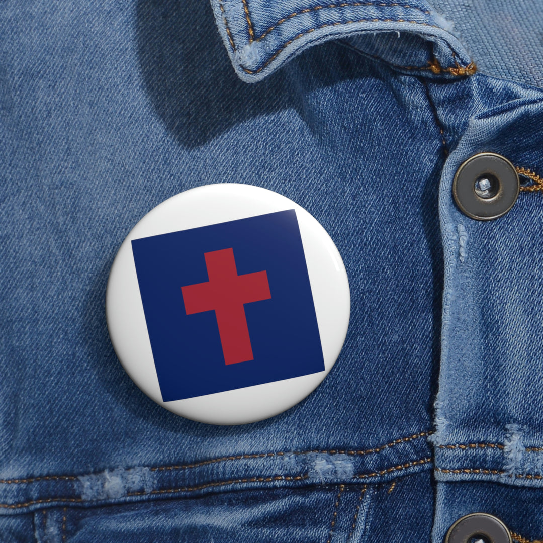 Christian Flag Custom Pin Buttons