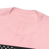 Thin Line USA Flag T Shirt: Bella + Canvas 3001