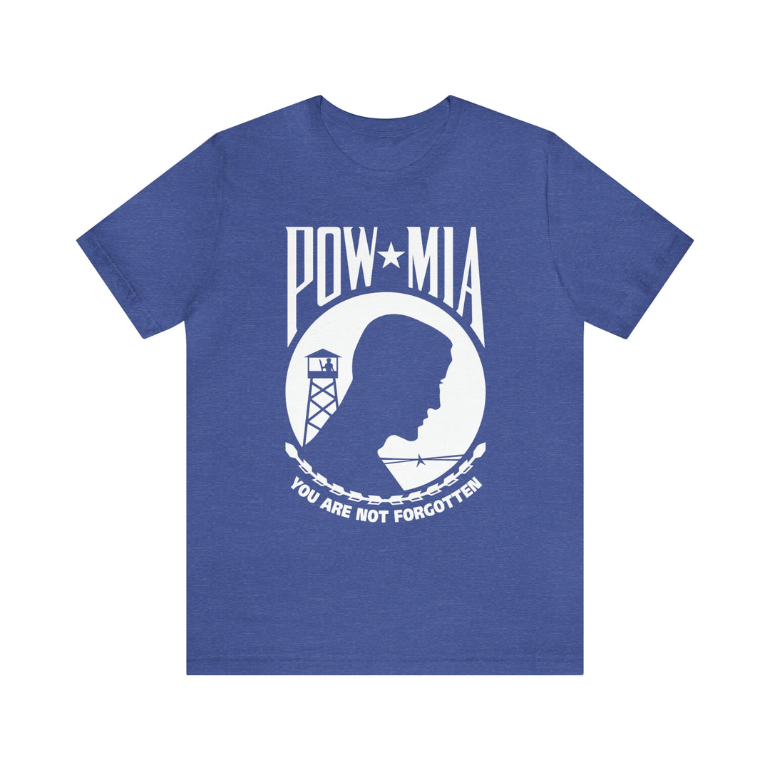 POW-MIA T Shirt: Bella + Canvas 3001