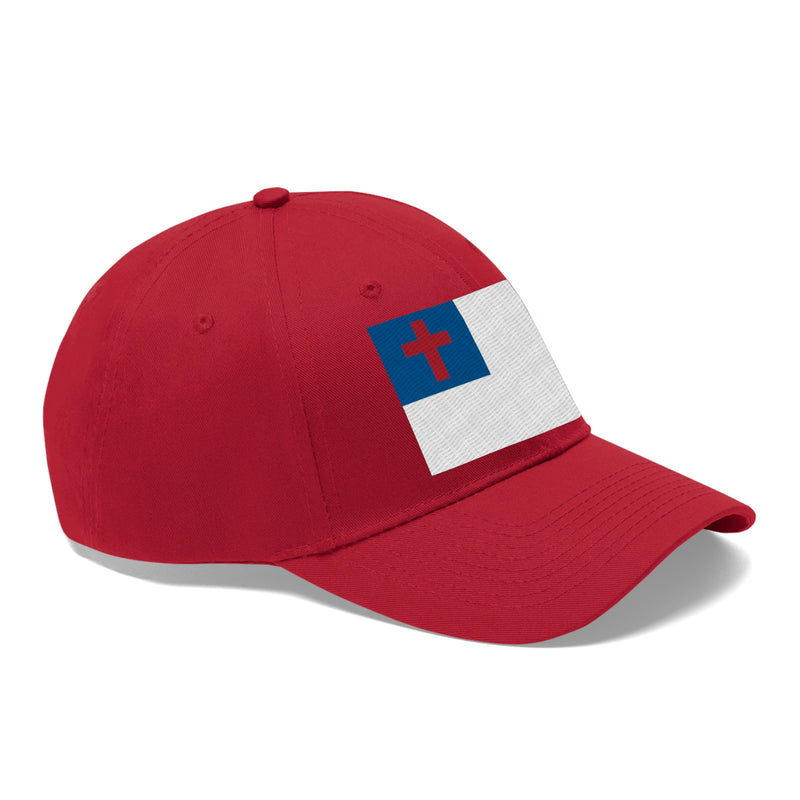 Christian Flag Unisex Baseball Hat (Embroidered Flag)