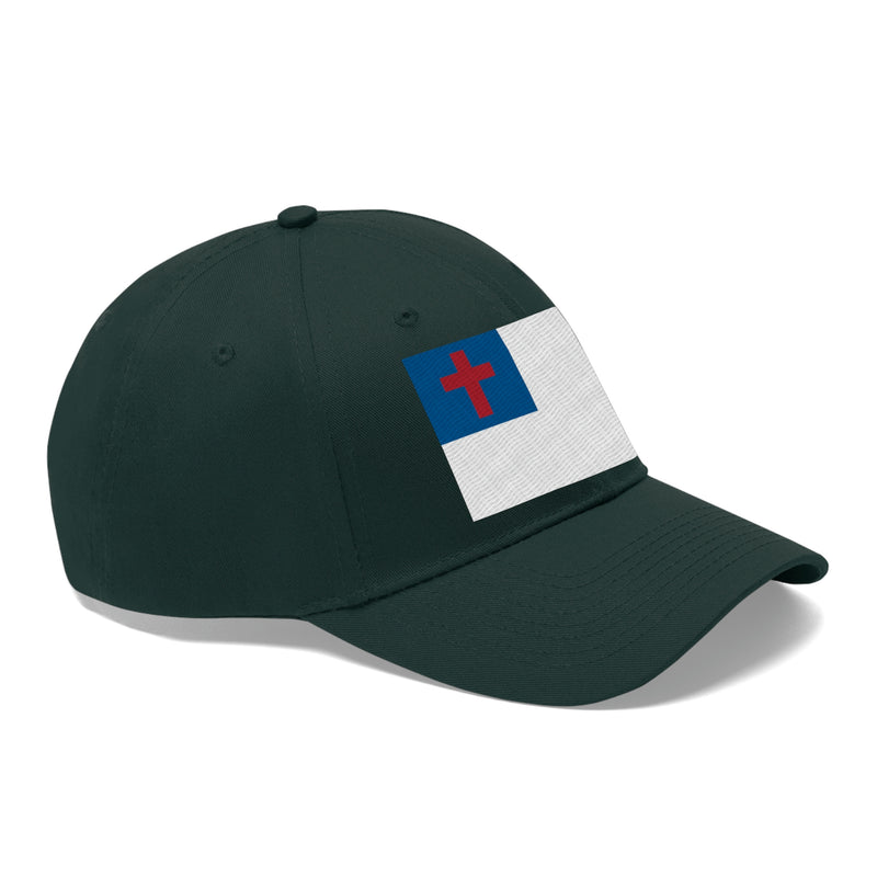 Christian Flag Unisex Baseball Hat (Embroidered Flag)
