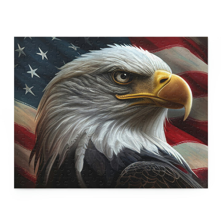 USA Flag American Bald Eagle Puzzle (120, 252, 500-Piece)