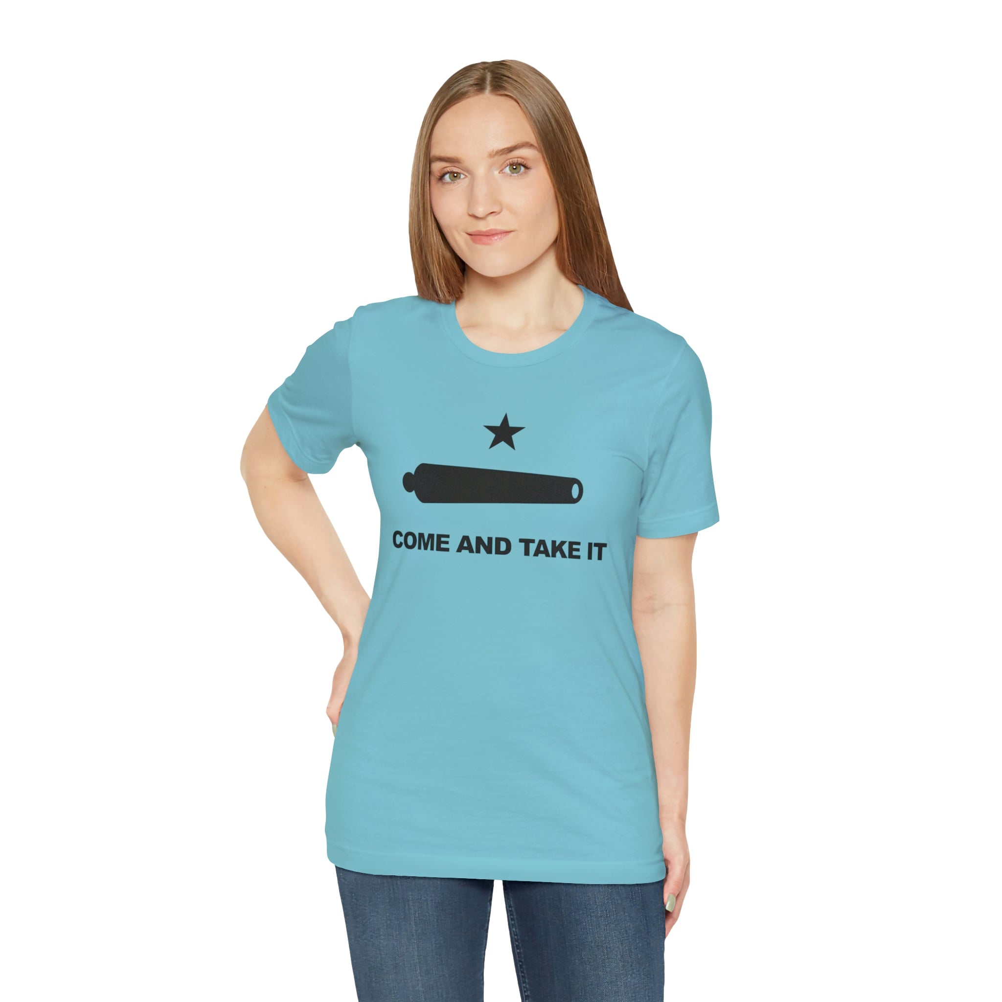 Come And Take It Flag T Shirt: Bella + Canvas 3001