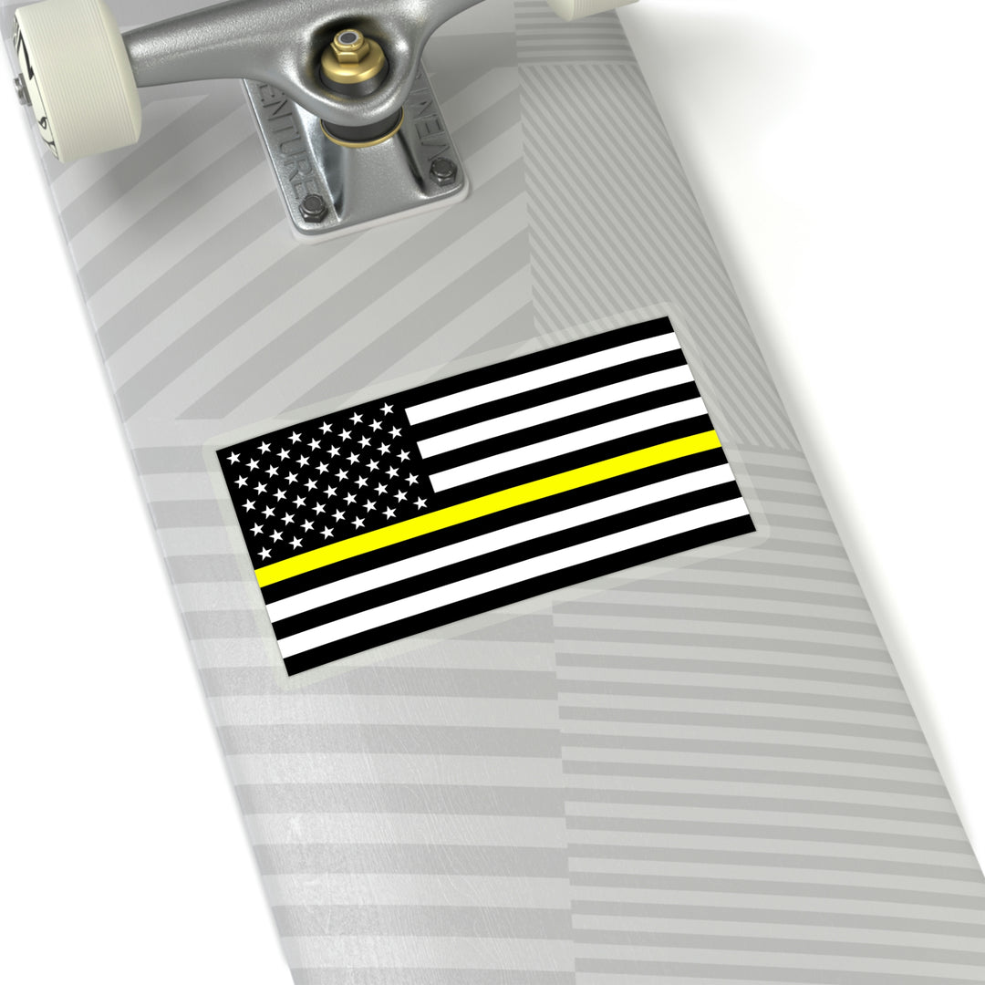 Thin Yellow Line Flag Sticker