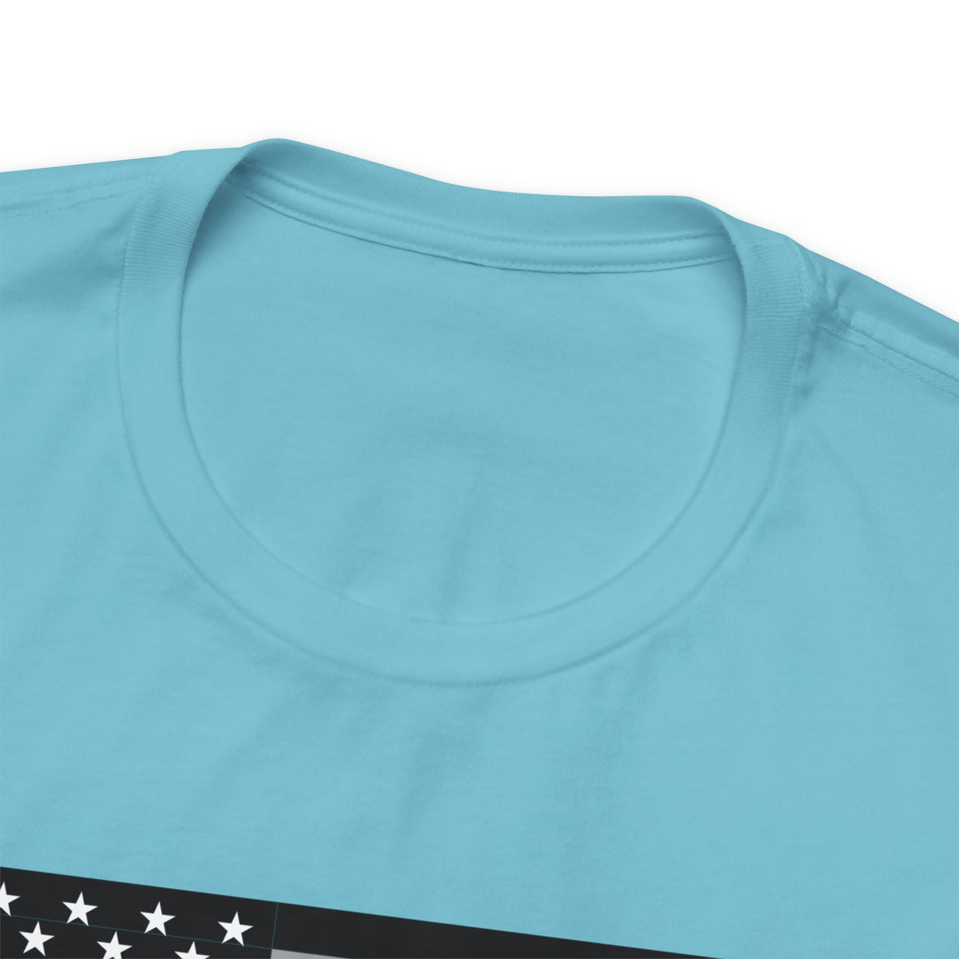 Thin Line USA Flag T Shirt: Bella + Canvas 3001