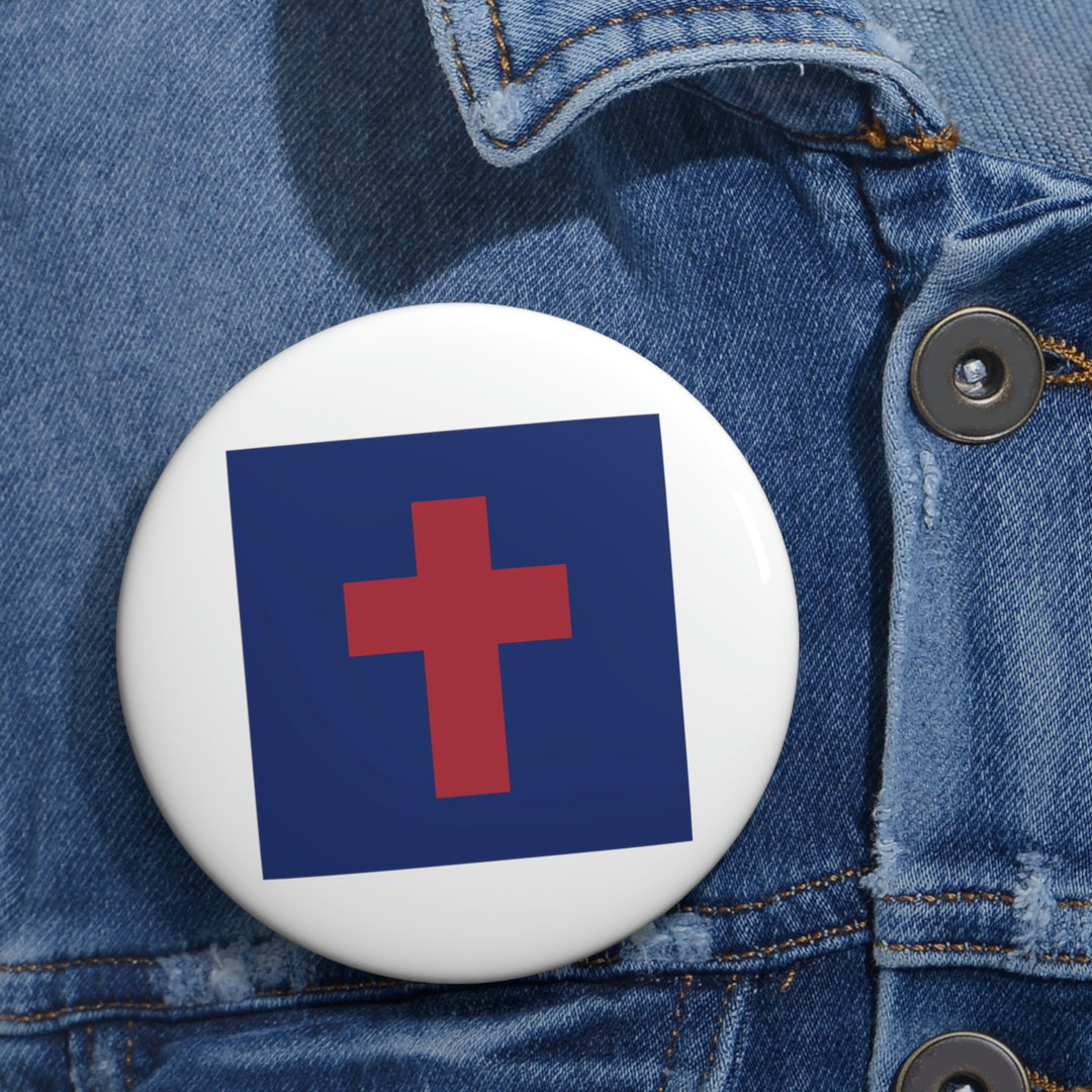 Christian Flag Custom Pin Buttons