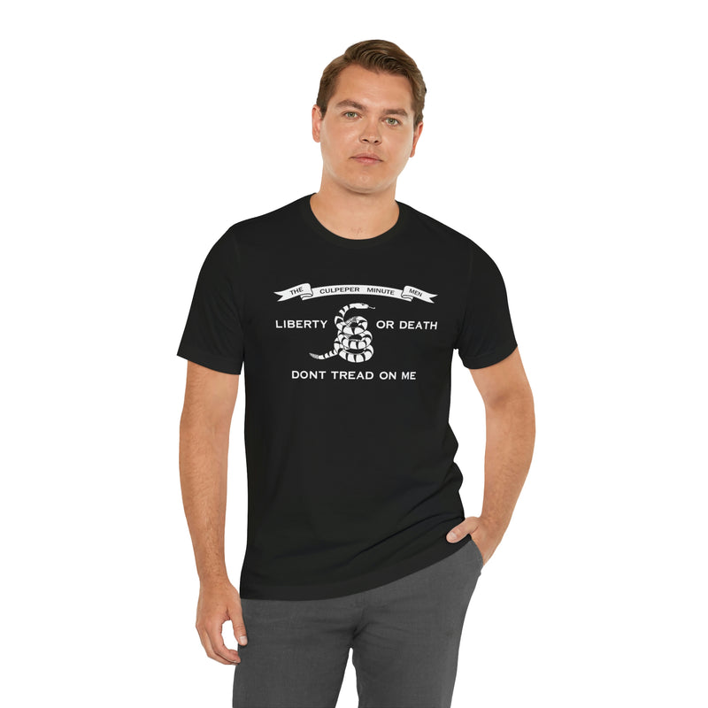 The Culpeper Minute Men Flag T Shirt: Bella + Canvas 3001