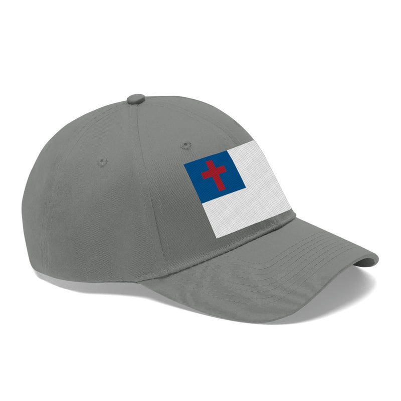 Christian Flag Unisex Baseball Hat (Embroidered Flag)