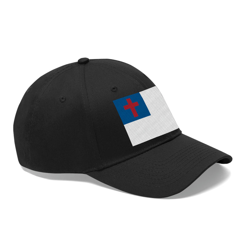 Christian Flag Unisex Baseball Hat (Embroidered Flag)