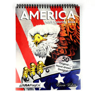 AMERICA Adult Coloring Book - USA Flag Co.