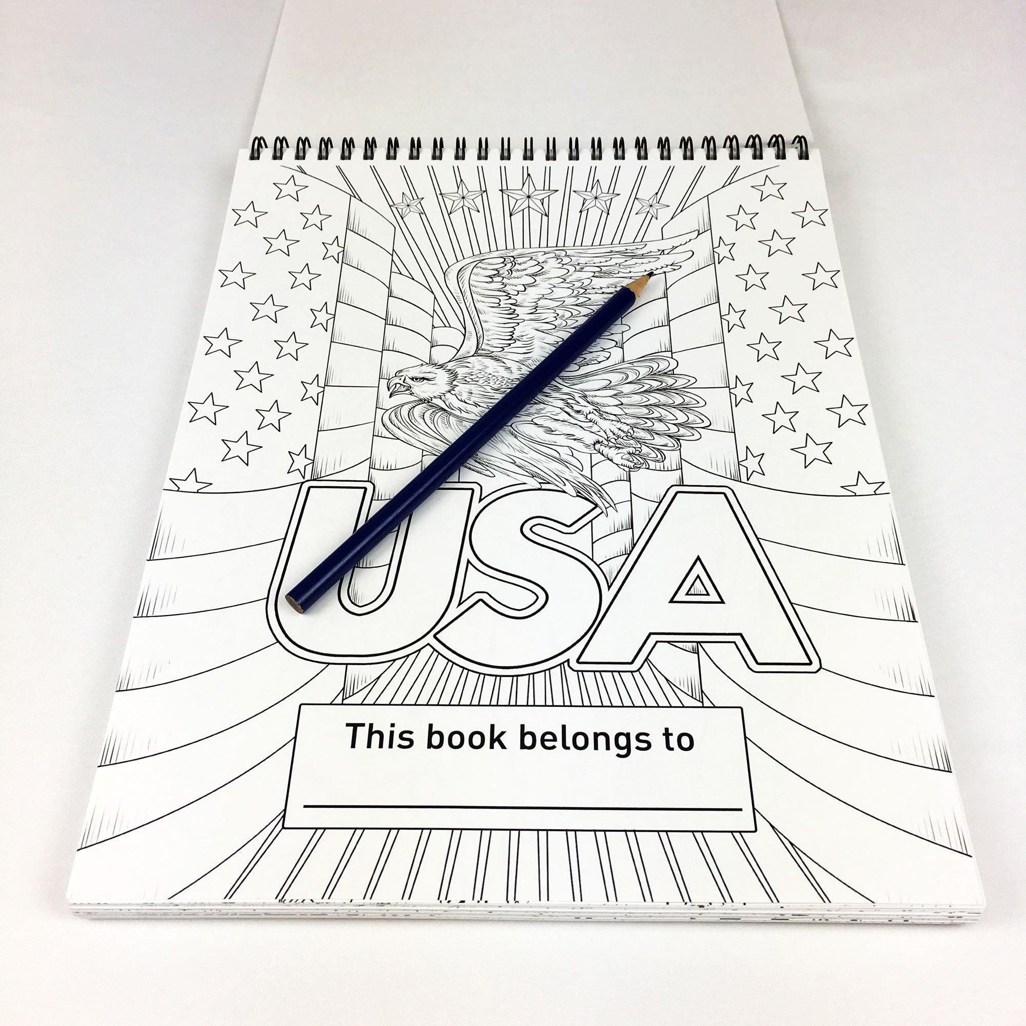AMERICA Adult Coloring Book - USA Flag Co.