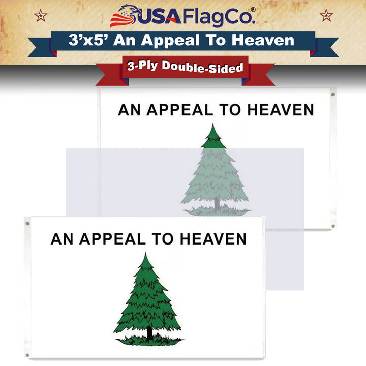 An Appeal To Heaven Flag (3x5 foot) Double-sided Embroidered