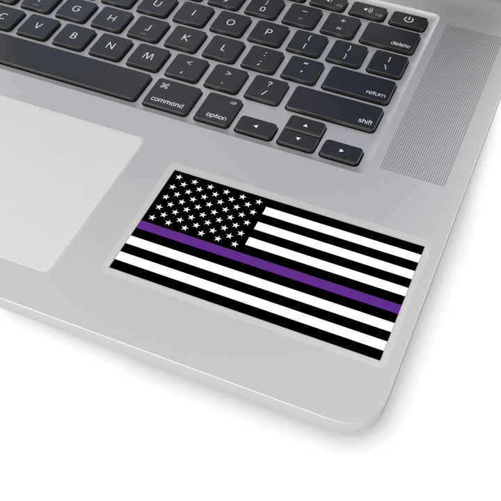 Thin Purple Line Flag Sticker