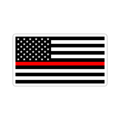 Thin Red Line Flag Sticker