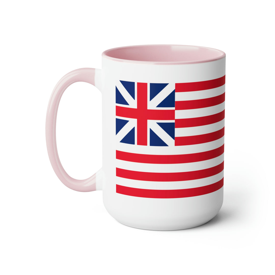 Two-Tone Grand Union Flag Coffee Mugs, 15oz