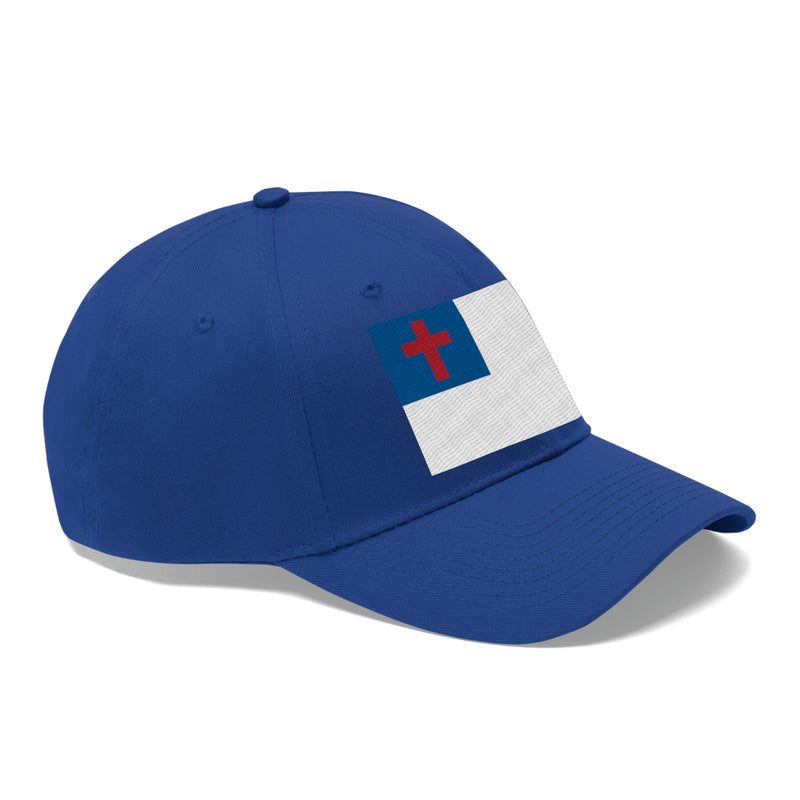 Christian Flag Unisex Baseball Hat (Embroidered Flag)