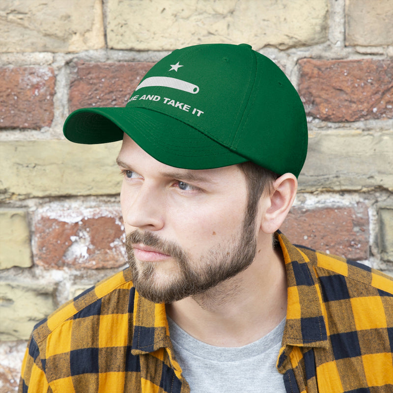 Come And Take It Flag Unisex Baseball Hat (Embroidered Flag)