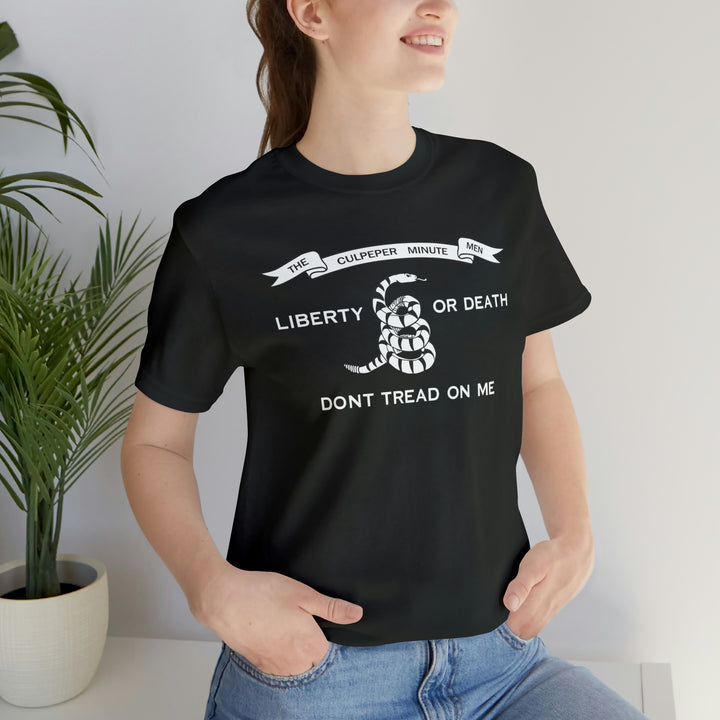 The Culpeper Minute Men Flag T Shirt: Bella + Canvas 3001