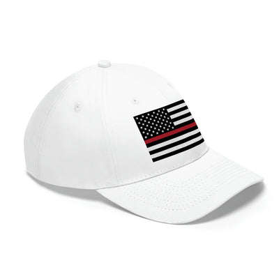 Thin Red Line Flag Unisex Baseball Hat (Embroidered Flag)