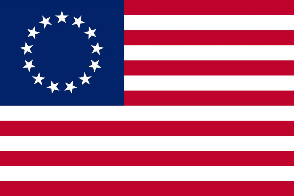 Betsy Ross Flag (Embroidered Stars & Sewn Stripes) - USA Flag Co.
