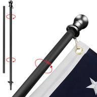 Black Flag Pole (6ft, 1-inch Diameter) - USA Flag Co.