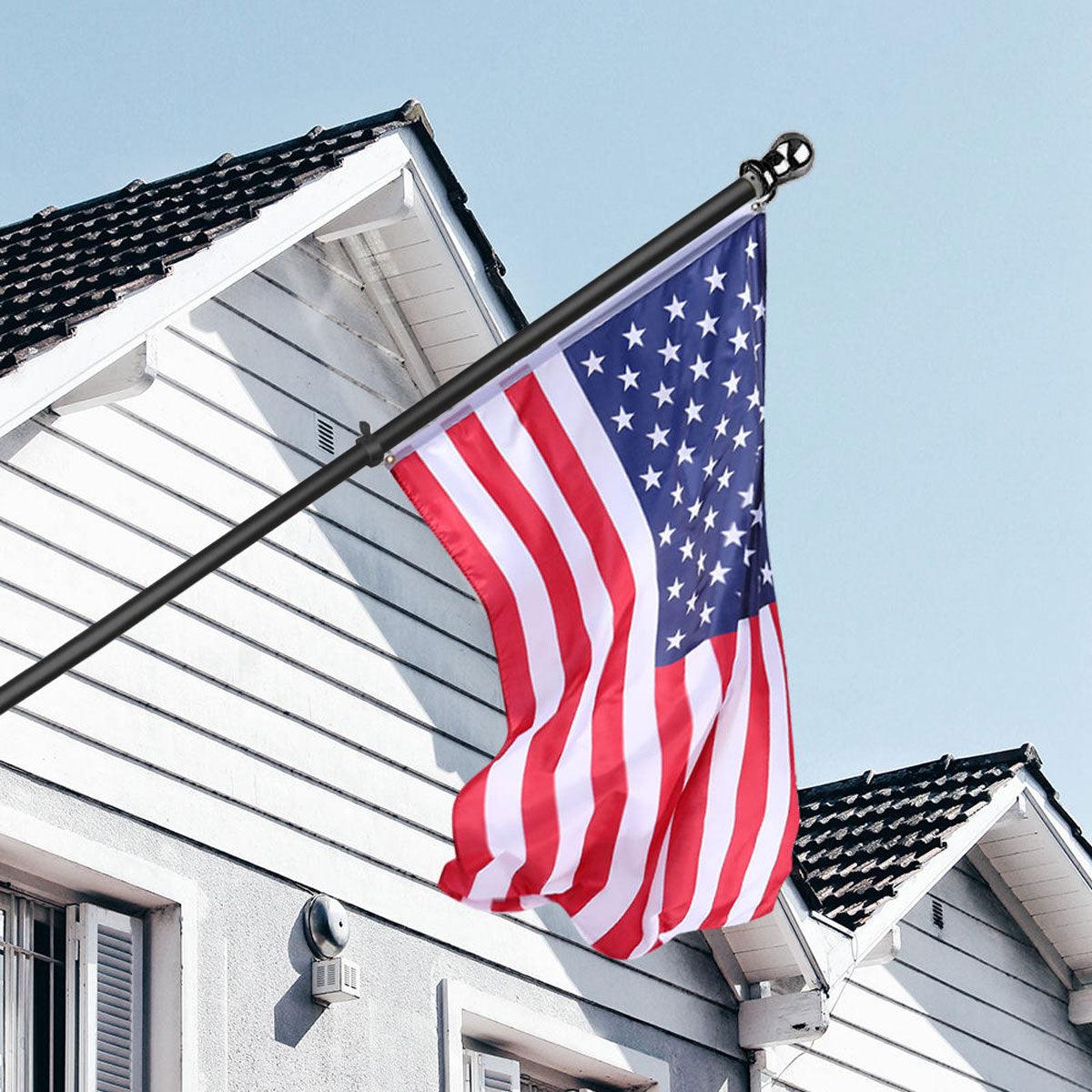 Flag Posts. Black Black Flag Pole Titan Telescoping Flagpole Kit — Flags Unlimited