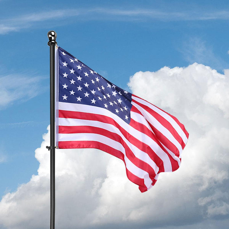 Black Flag Pole (6ft, 1-inch Diameter) - USA Flag Co.