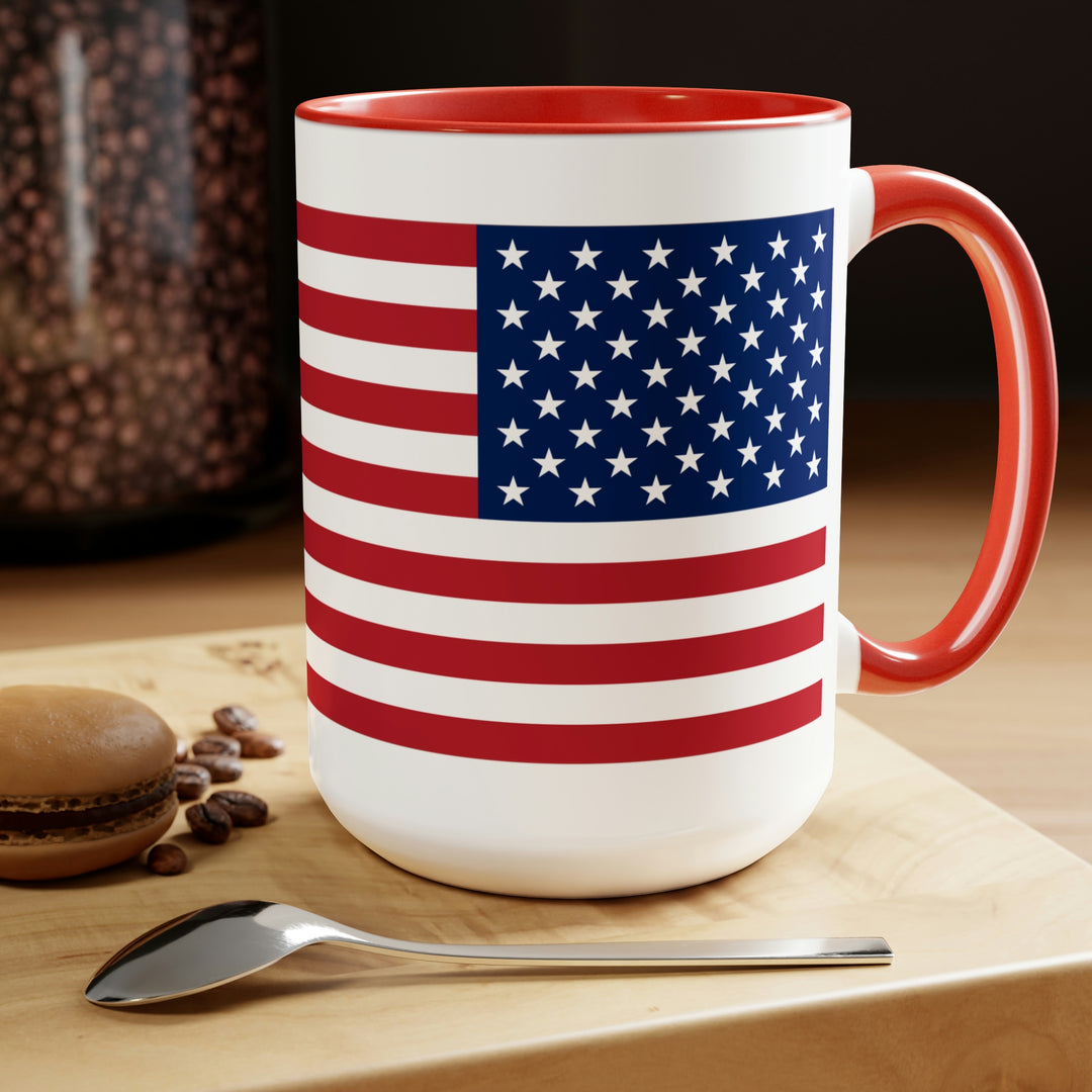 12 oz American Flag Coffee Mug