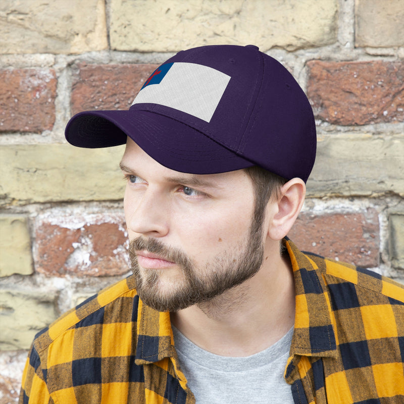 Christian Flag Unisex Baseball Hat (Embroidered Flag)