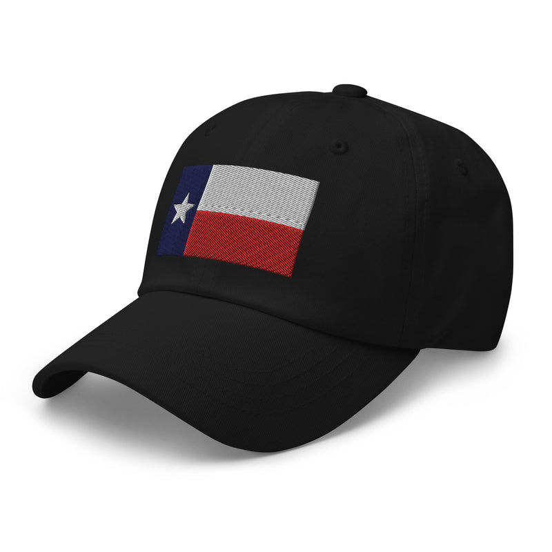 Dad Hat - Texas Flag (Embroidered Flag)