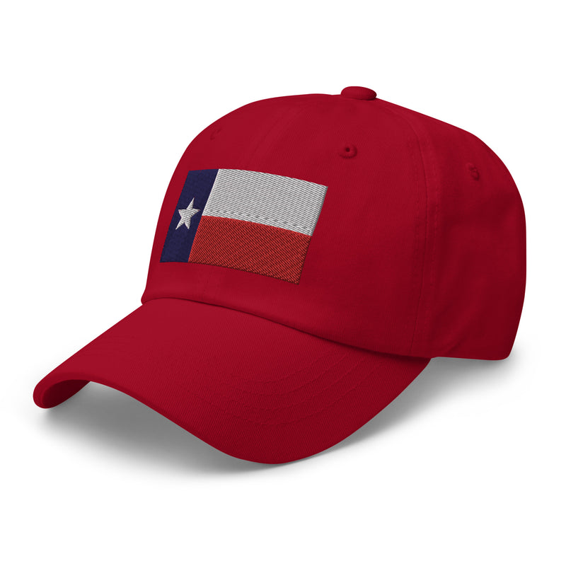 Dad Hat - Texas Flag (Embroidered Flag)