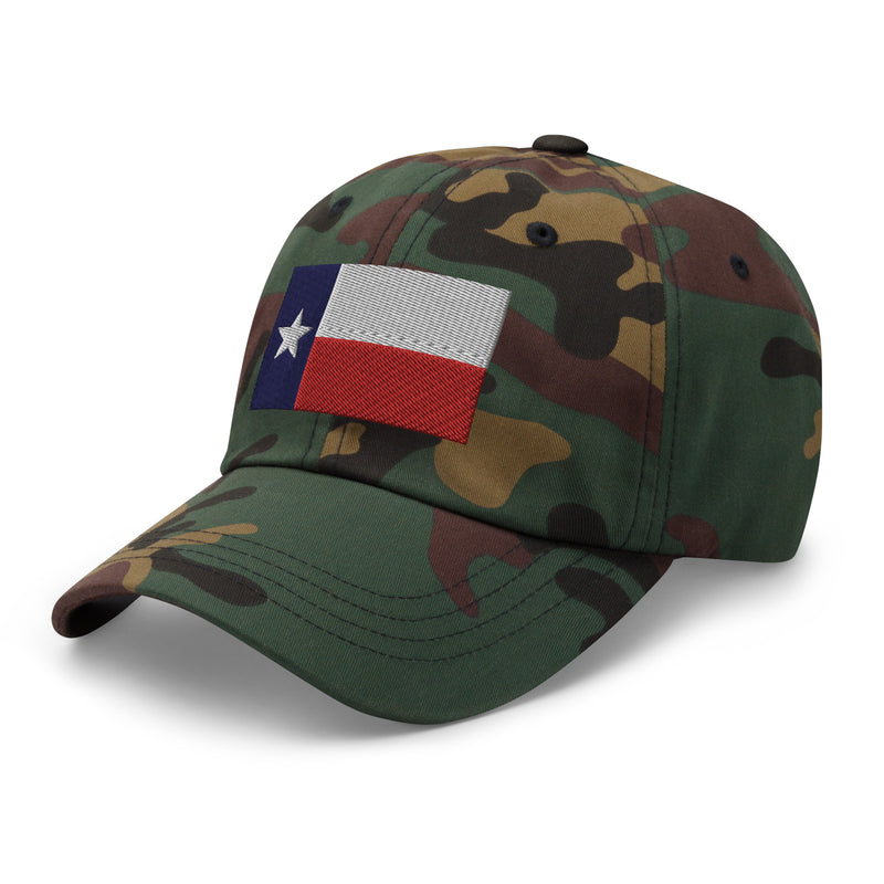 Dad Hat - Texas Flag (Embroidered Flag)