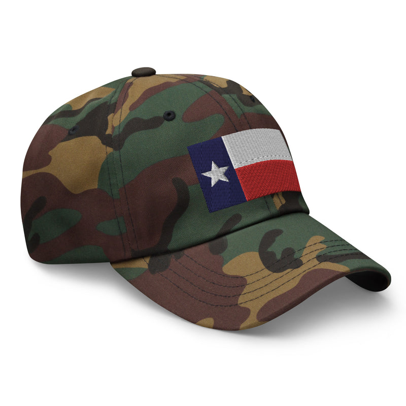 Dad Hat - Texas Flag (Embroidered Flag)