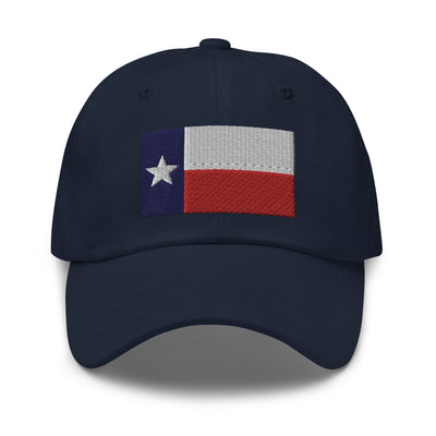 Dad Hat - Texas Flag (Embroidered Flag)