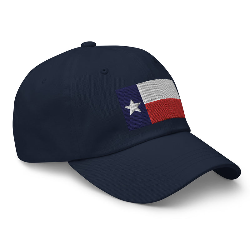 Dad Hat - Texas Flag (Embroidered Flag)