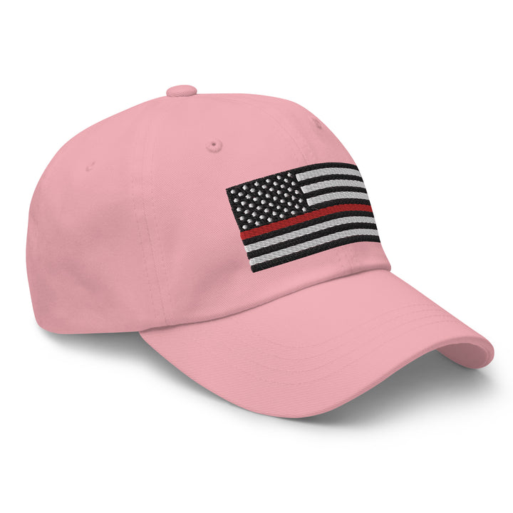 Dad Hat - Thin Red Line Flag (Embroidered Flag)