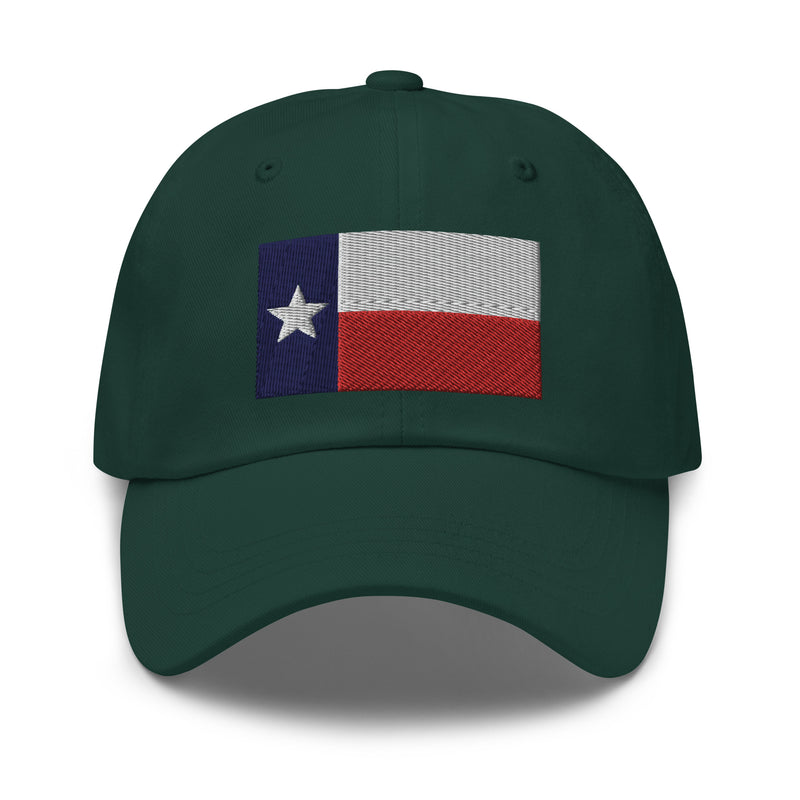 Dad Hat - Texas Flag (Embroidered Flag)