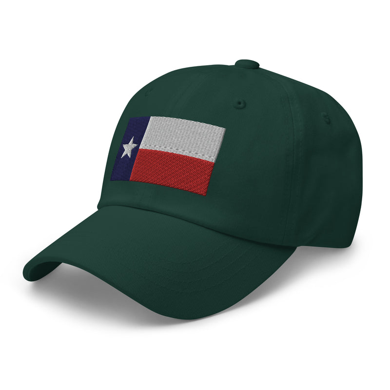 Dad Hat - Texas Flag (Embroidered Flag)