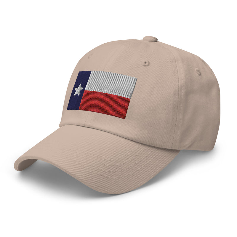 Dad Hat - Texas Flag (Embroidered Flag)