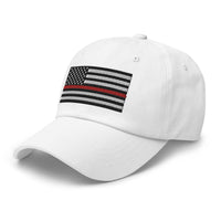 Dad Hat - Thin Red Line Flag (Embroidered Flag)
